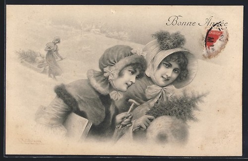 Carte postale artiste - carte,