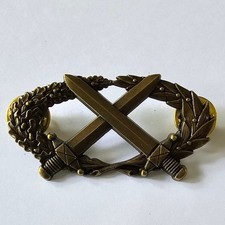 Professional Military Patent Bronze BMP Badge Delsart