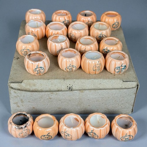 Lot bougies citrouilles - bougies,