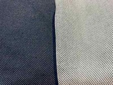 Tissu jean double face blanc et bleu