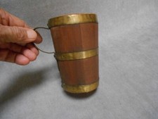 MUG CHOPE Ancien  en BOIS avec