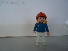 PLAYMOBIL vintage city life town garçon écolier cartable du set 3522 de 1984 #3