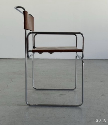 Fauteuil cuir marron avec