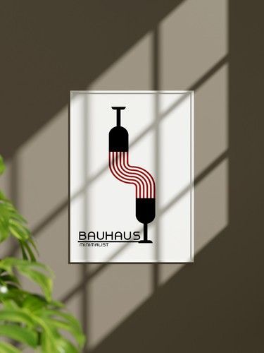 Affiche bauhaus minimaliste - bauhaus,