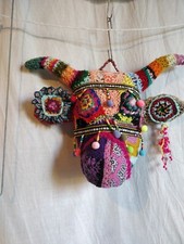 Tête de vache ppapier mâché