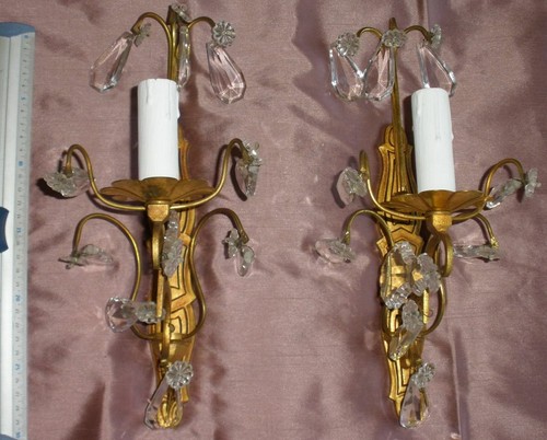 Paire appliques en - 2,