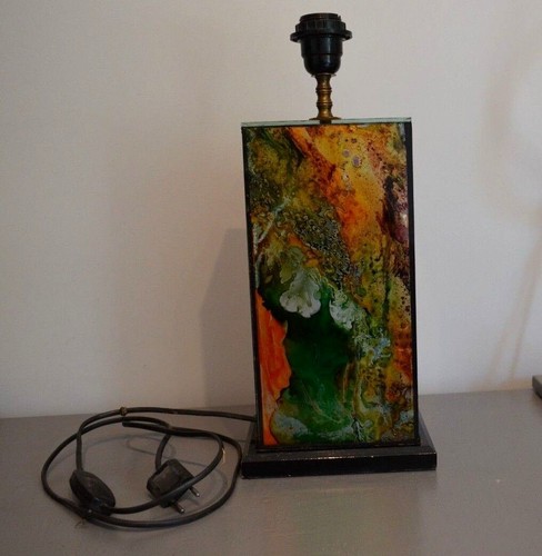 Grand pied lampe verre - grand,