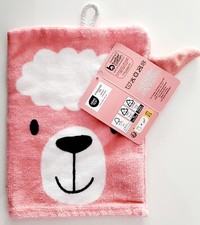 1 Gant de toilette rose MOUTON