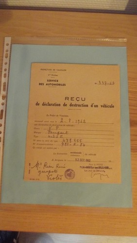 Document peugeot recu de - -,