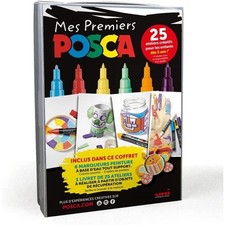 [CF POSCA/6 002] Posca Coffret Mes Premiers 6 marqueurs Posca + 1 Livret