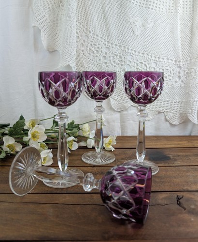 Verres vin en cristal - vin,