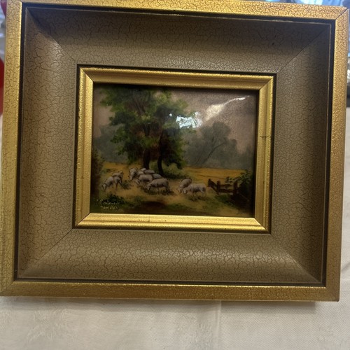Tableau emaux sur cuivre - emaux,