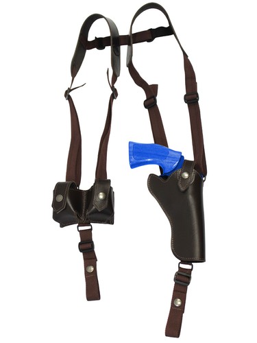 New brown leather vertical - new,