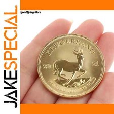 South African Gold Krugerrand Replica Coin 4cm