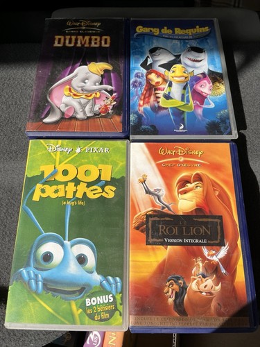 Lot cassettes vidéo - lot, 4