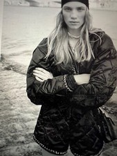 CHANEL SALE COCO NEIGE 2019 BLACK PUFFER JACKET GOLD CHAIN CC BELT 36-42 $15K