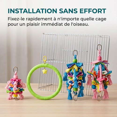 Jouet pour cage oiseau - pour, d'oiseau