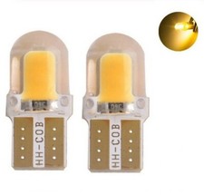 Ampoules T10 led w5w cob Orange silicone canbus pour clignotants repetiteurs 12V
