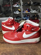 Size 8.5 - Nike Air Force 1 '07 Mid Sport Red 315123-600 Authentic NO BOX DS