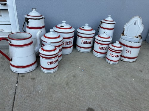 Pots épices émaillée - pots,