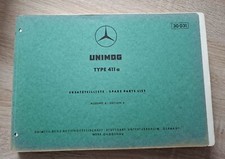 Mercedes Unimog 411a spare parts catalogue