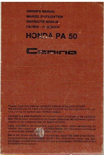Honda pa50 camino original - camino,