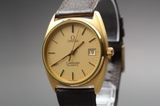Vintage 1980s Omega Seamaster Quartz Gold Textured Dial Ref.196.0188 [Near MINT]