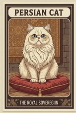 Affiche Poster Chat Persan