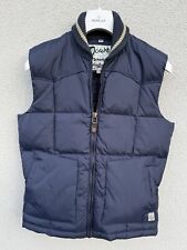 Schott NYC Down Puffer Vest Men’s Small Nylon Navy Lucky Brand Vintage Winter S