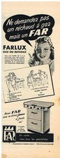 1952 ADVERTISING FAR gas or butane stove