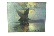 Peinture à l'huile. Clair de