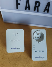 ★ NETGEAR XWN5001 powerline 500 CPL WIFI range extender + XAV5401 passthru adapt