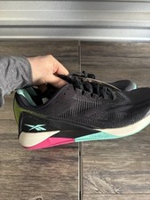 New- Reebok Men's Nano X1 Cross Trainer Vegan Collection/Black/Pink/Blue Sz. 12