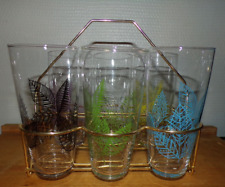 Lot 6 Verres Support en Métal