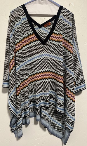 Missoni zigzag kimono poncho - missoni,
