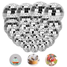 32 Pièces Boule à Facette Kit, Boule Disco Brillant, Deco Disco Réutilisable,...