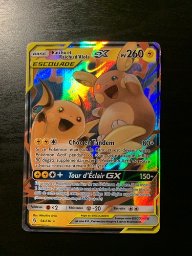 Carte pokémon raichu et - carte,