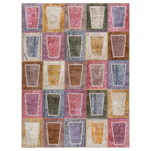 Tapis patchwork persan vintage - tapis,