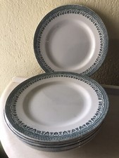 8 ANCIENNES ASSIETTES PLATES SARREGUEMINES ? SERVICE CONGO