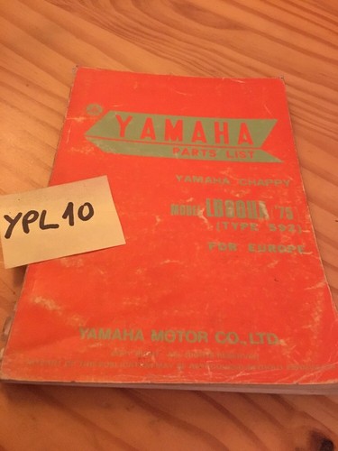 Yamaha parts list chappy - yamaha,