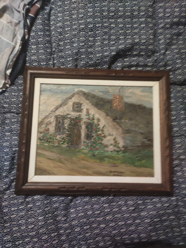 Ancien tableau huile sur - tableau,