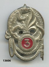 legion insignia, 3 rgt. Infantry Foreigner, (H. 40mm. )
