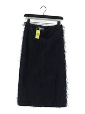 COS Women's Maxi Skirt UK 8 Blue Polyester with Viscose Long Maxi