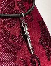 Beau, Très Fin PHURBA Pendentif En Argent 925 Du NÉPAL