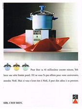 ADVERTISING ADVERTISING 074 1991 SEB Minute Cooker Limited Series PASTEL