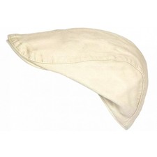 Casquette Plate Beige Coton