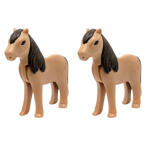 Playmobil poneys bruns - 2,
