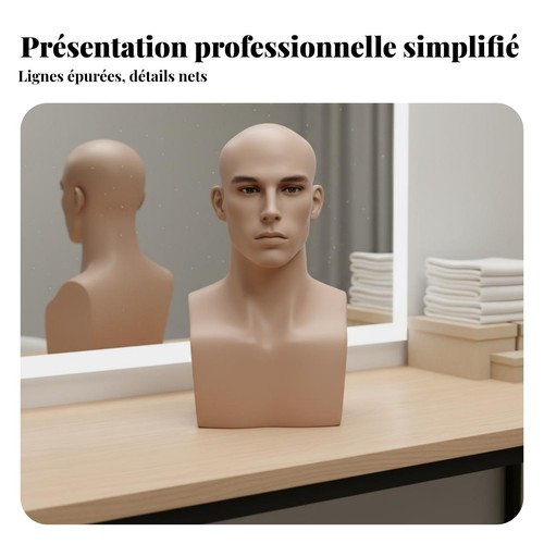 Tête mannequin homme - de,