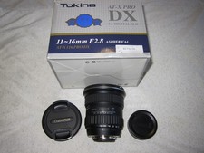 Tokina AT-X Pro 11-16mm F2.8 (IF) DX ...Nikon F mount Auto focus. Made in JAPAN.