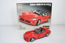 B98 1:18 BBURAGO BURAGO KIT 7025 DODGE VIPER RT/10 1992 ROUGE EXIB
